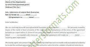 Maybe you would like to learn more about one of these? Covering Letter For Submission Of Bank Guarantee Sample