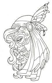 A nice little aquatic coloring page with some cute fish to go with it. Free Printable Day Of The Dead Coloring Pages Best Coloring Pages For Kids