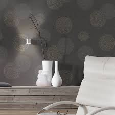 Papier Peint Vinyle Expanse Spot Bulles Noir Papier Peint Papier Peint Vinyle Deco Papier Peint