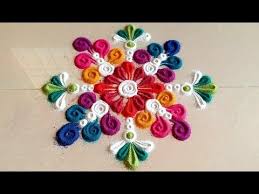 Simple And Easy Rangoli Desings Innovative Rangoli Designs Youtube Colorful Rangoli Designs Rangoli Designs Flower Free Hand Rangoli Design