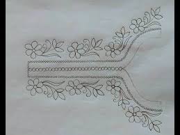 Hand Drawing Neck Design For Girls Dress Pencil Drawing Neck Design For Hand Embroidery You Embroidery Designs New Embroidery Designs Embroidery Neck Designs