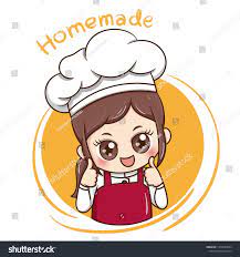 Gambar restoran makan memasak dapur profesional toko roti via pxhere.com. Illustrator Of Female Chef Cartoon Ad Spon Female Illustrator Cartoon Chef Desain Logo Toko Roti Kartu Desain Logo Restoran