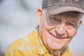 This farmer had a good crop in his wheat to cut