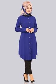 Modaselvim Tunik Onden Dugmeli Tesettur Tunik 2003bgs354 Saks Hijab Fashionista Blouse Styles Muslim Fashion