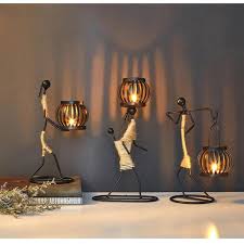Here is the picture tutorial and thirteen instructions to make these chic candle lights designformankind. Vintage Metal Tealight Candle Holders Figurines Home Decor Gifts Buy Candle Holders 616908222330