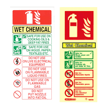 You pass them all the time as you walk the hallways at work or school, and hopefully at home too. Wet Chemical Fire Extinguisher Id Sign Portrait Fse Fire Safety Equipment