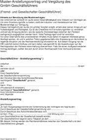 Maybe you would like to learn more about one of these? Muster Anstellungsvertrag Und Vergutung Des Gmbh Geschaftsfuhrers Pdf Kostenfreier Download