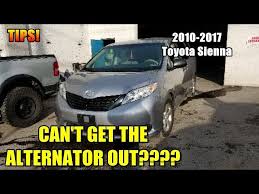 Buy toyota sienna parts online at partsgeek. 2010 2017 Toyota Sienna Alternator Replacement Youtube