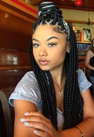 75 Super Hot Black Braided Hairstyles To Wear Braids For Black Hair Box Braids Hairstyles Box Braids Styling