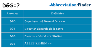See more of dc department of general services (@dcdgs) on facebook. Was Bedeutet Dgs Dgs Definitionen Abkurzung Finder