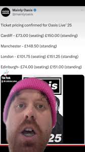 HOW MUCH FOR AN OASIS TICKET? 😱 #reels #viralvideoシ#oasis