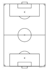 Black And White Football Pitch Template Fussballplatz A4 Schwarzweiss Kids Lab