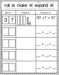 Place Value Freebie Roll It Make It Expand It First Grade Math Math School Math