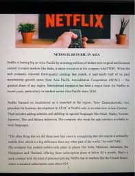 Visit payscale to research senior sales executive salaries by city, experience, skill, employer and more. Solved Netflix Y Netfflix Bets Big In Asia Netflix Is Bet Chegg Com