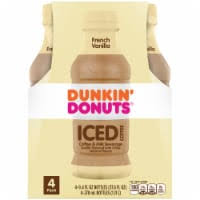 The blend of flavors—coffee, hazelnut and a bit of chocolate—make this drink absolutely sensational. Dunkin Donuts French Vanilla Iced Coffee 4 Bottles 9 4 Fl Oz King Soopers