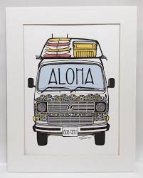 aloha bus 作品 印刷 アート