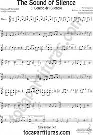 Sheet Music For Flute And Recorder Violin And Oboe Too For The Sound Of Silence By Simon And Garfunkel Flauta Partitura Partituras Educacao Musical Educacao