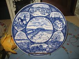 Assiette Souvenir Old Orchard Beach Maine Bleu Willow Plaque Etsy Old Orchard Beach Maine Old Orchard Old Orchard Beach