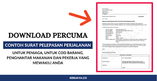 Contoh surat resmi yaitu surat undangan, surat pemberitahuan dan surat edaran. Contoh Surat Pelepasan Perjalanan Untuk Cod Barang Atau Peniaga Download Percuma