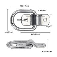 Find many great new & used options and get the best deals for flush ring pull brushed stainless steel at the best online prices at ebay! Buy Stainless Steel D Ring Tie Down Anchor Surface Mount Tie Down Ring Heavy Duty 4800 Pound Breaking Strength For Trailer Cargo Control Tying Down Motor Bikers Atv S 4 Online In South