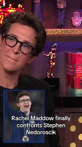 Rachel Maddow finally confronts @Stephen Nedoroscik 🇺🇸 for stealing her  look 🫰#pommelhorseguy