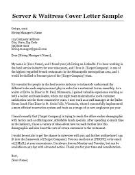 Write these sections in your resume: Waiter Waitress Resume And Cover Letter Examples Cover Letter Example Letter Example Cover Letter For Resume