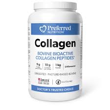 Preferred Nutrition® Collagen Bovine Bioactive Peptides™, 1kg Powder VALUE  SIZE - 10g of Collagen & 9g of Protein Per Serving, Grass-Fed ...
