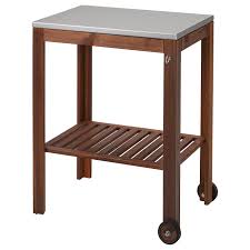 Applaro Klasen Servierwagen Aussen Braun Las Edelstahl Ikea Osterreich In 2020 Staining Wood Ikea Outdoor Storage Bench