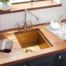 Kohler prolific 33 workstation single basin undermount kitchen sink with silent shield technology and accessories included. Gold Sink Signature Hardware