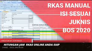 Cara Cepat Dan Akurat Input Rkas Online 2020 Dengan Bantuan Rkas Manual Youtube