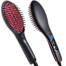 Make sure you don't brush too quickly. Amazon Com Simply Straight Ceramic Hair Straightening Brush Black Pink Beauty
