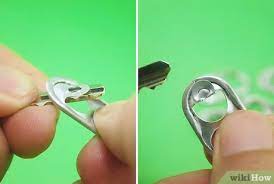 This is the most common type of nose piercing, just a hoop that runs through segment rings are designed with a separate piece that comes out of the ring. How To Create Chainmail From Pop Tabs 8 Steps With Pictures