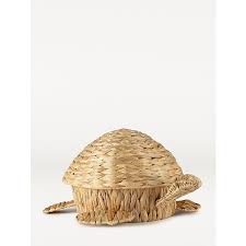 The structure is made up of rigid willow rods (the 'stake' material), around which thinner flexible willow rods. Natural Turtle Wicker Storage Box Home George At Asda