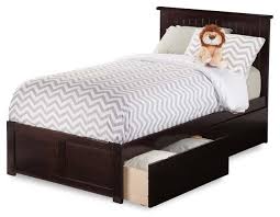 Twin xl metal platform bed frame with storage space. Atlantic Furniture Nantucket Twin Xl Storage Platform Bed In Espresso Transitional Kids Beds By Shopladder Houzz