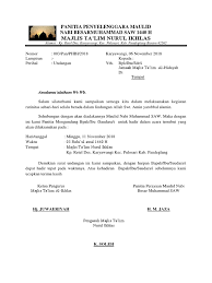 20 downloads 645 views 112kb size. Contoh Surat Undangan Maulid