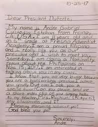 You should type up the purchase and sale agreement so that it is legible. President Duterte Grants The Request Of Filipino American Student