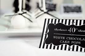 Choosing a party room with a stage is also a good idea, as live acts and dancers are a staple of the moulin rouge experience. Kara S Party Ideas Stylish Black And White Fortieth Birthday Party Decor Ideas Cake