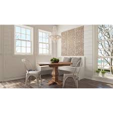 Litton Lane Jaxon 48 In H X 16 In W Wood Wall Plaque Set Of 3 14318 Home Decor Grey Dining Tables