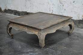 Gently used, vintage, and antique square coffee tables. Vintage Square Opium Leg Coffee Table At 1stdibs