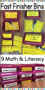 Teacher I M Done Early Finisher Bins For Fast Finishers 18 Bins For Language Arts And M Early Finishers Kindergarten Teaching Kindergarten Teaching Preschool