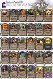 Hearthstone database, deck builder, news, and more! Reno Murloc Paladin S21 Hearthdecko