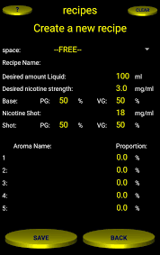 The second calculator on the sheet . Base E Juice Und Liquid Calculator For Android Apk Download