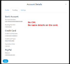 There is a reason i dont have one and wont get a credit card! How Can I Get Credit Card Cvv In Paypal Test Account Stack Overflow