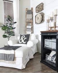 Ladder Behind Chair Living Room Corner Corner Chair Decor Corner Decor