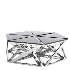 Eichholtz Galaxy Coffee Table Has The X Legs Which Are Well Fused Exhibiting The Magnificence Of Gold Coffee Table Octagonal Coffee Table Silver Coffee Table
