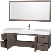 wall mounted single bathroom vanity