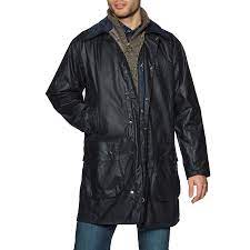 Barbour Border Men S Wax Jacket Navy Country Attire Uk