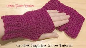 Chunky fingerless gloves with bulky yarn. How To Crochet Fingerless Gloves Pattern Youtube
