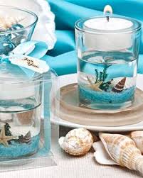 Stunning Beach Themed Candle Favor You Could Do This For Any Party Favor Flowers In The Bottom For Beach Theme Candles Beach Candle Candle Wedding Favors