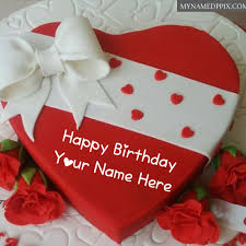 Maybe you would like to learn more about one of these? Heart Design Happy Birthday Red Cake Name Wishes Images My Name Pix Cards
